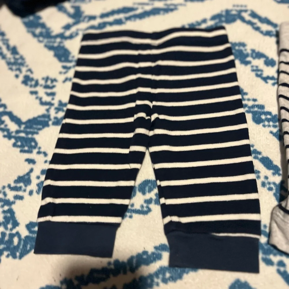 BUNDLE Navy Striped Baby Leggings